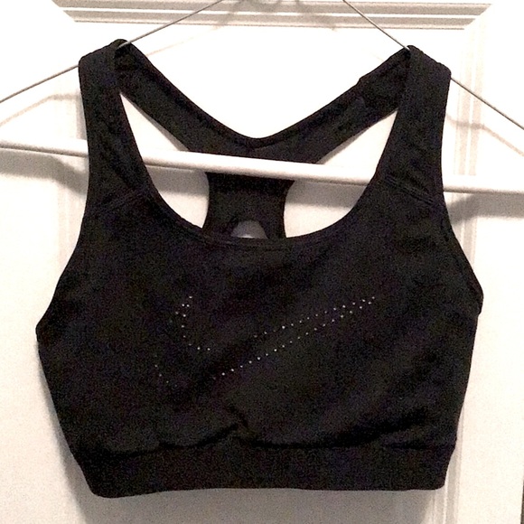 Nike Dri Fit sports bra dotted swoosh - Picture 1 of 6